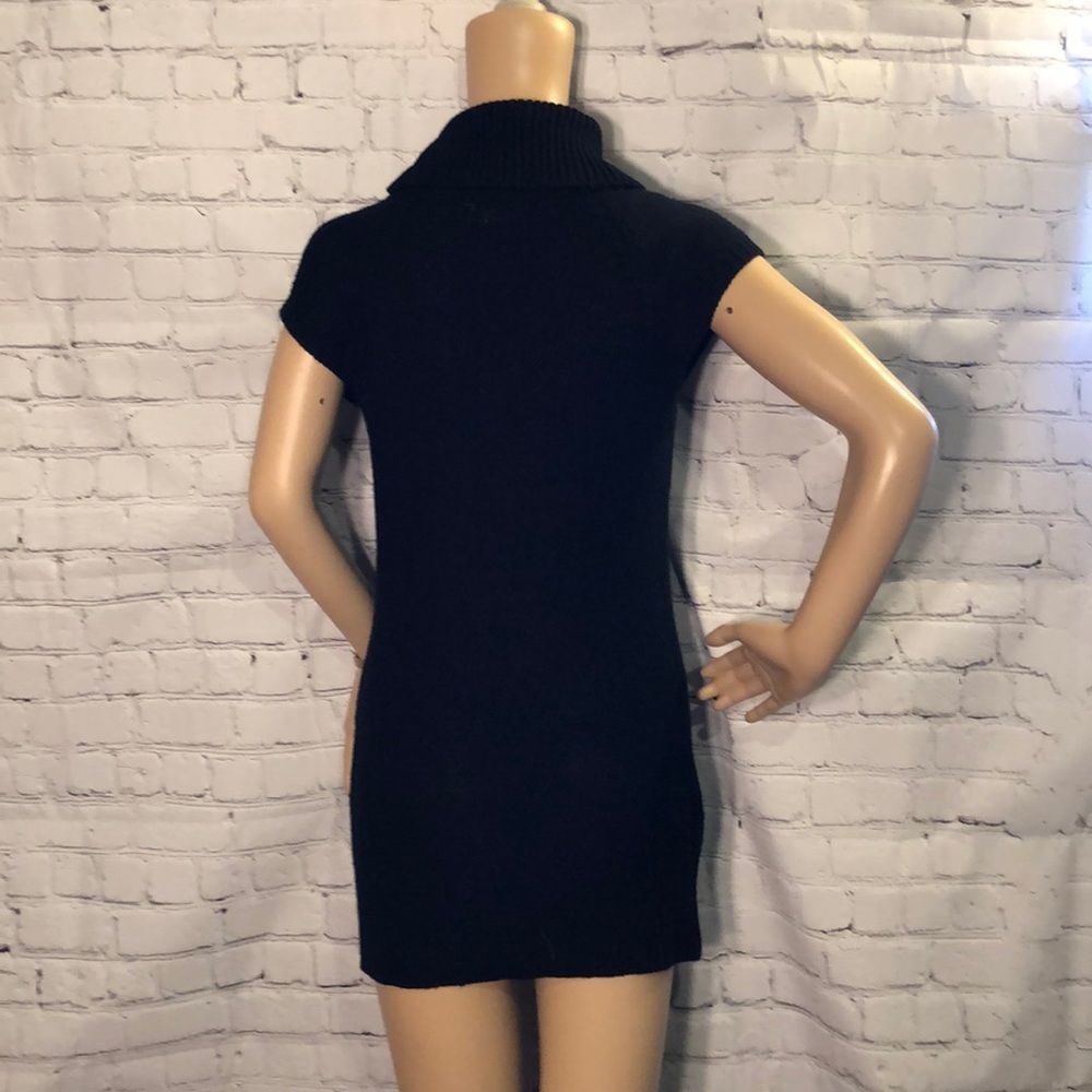 MKM Designs Knit Short Sleeve Sweater Tunic Mini Dress Juniors Large - Picture 6 of 10